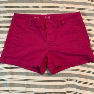 Hot Pink Twill Shorts
